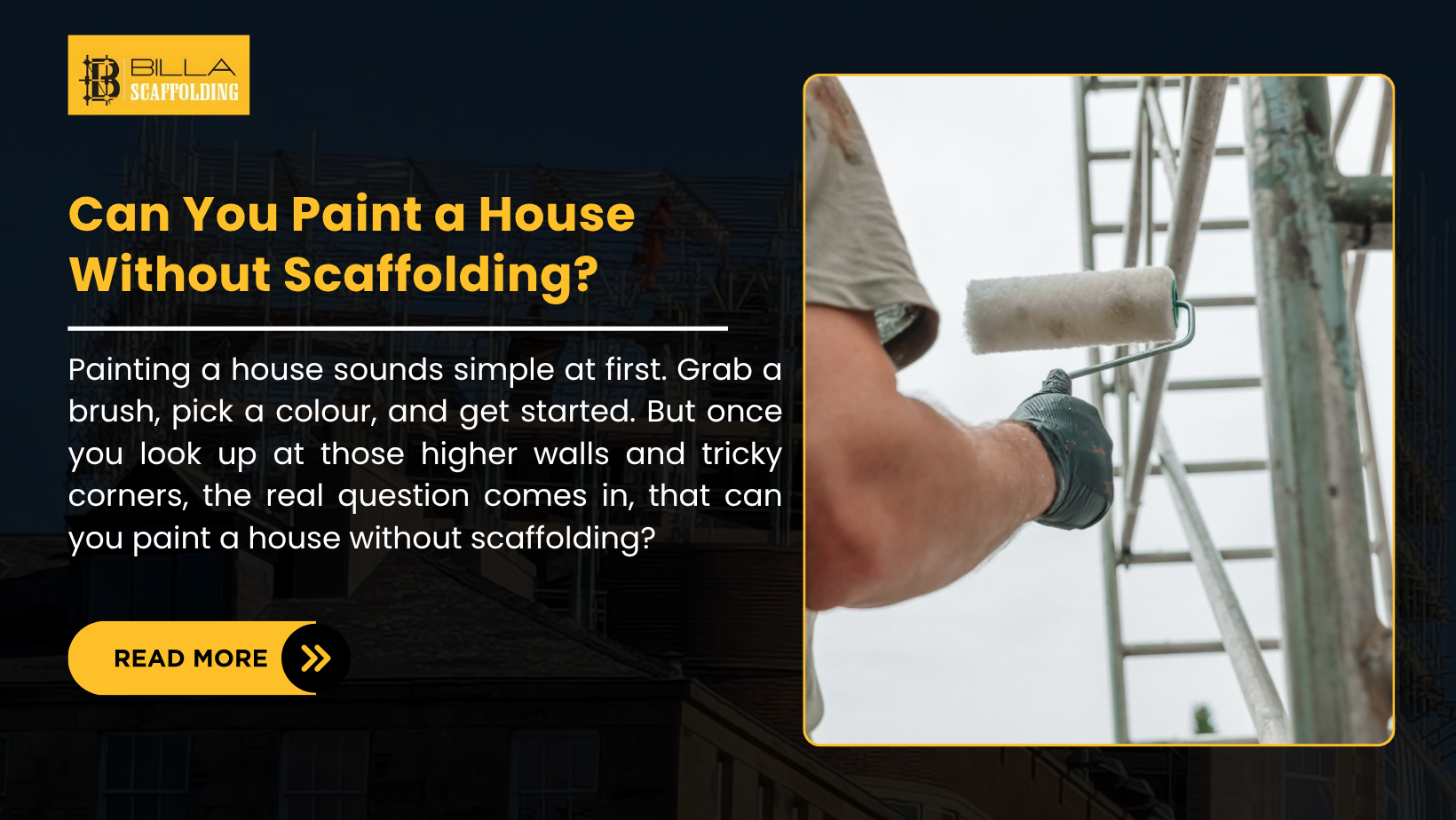 Can You Paint a House Without Scaffolding?