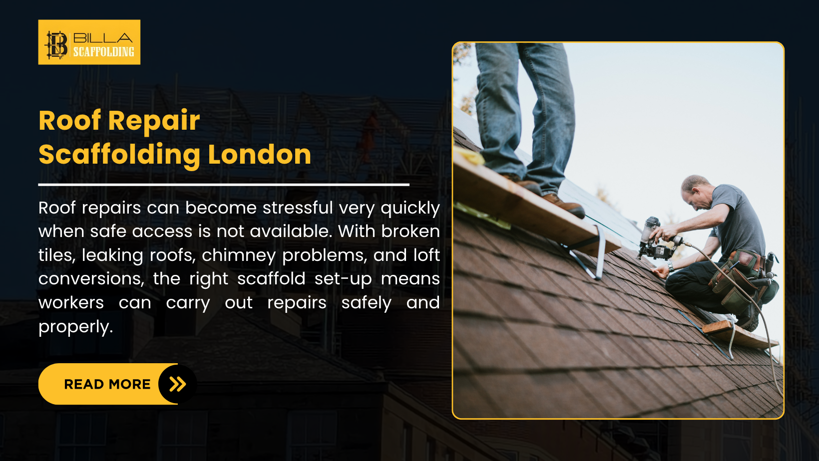 Roof Repair Scaffolding London
